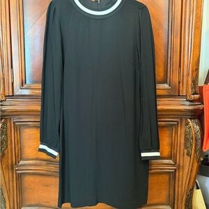 NEW! Michael Kors Classy Black Dress with White Accents size 6